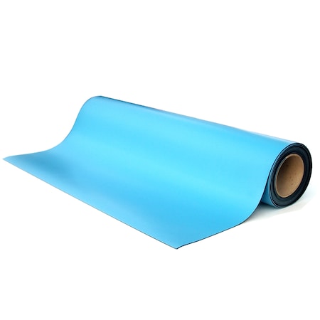 Transforming Technologies 36" x 50' x .080", Light Blue, Rubber Table Mat, Roll MT4536B